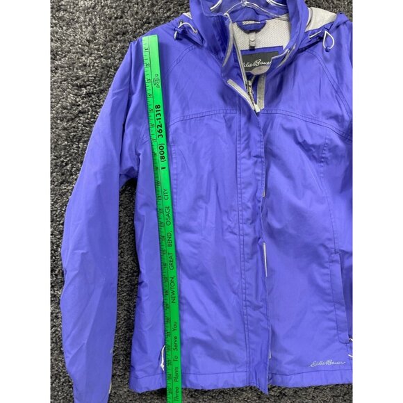 Eddie Bauer Windbreaker Jacket Womens Medium Purple Thermal Lined Weatheredge - Picture 6 of 16